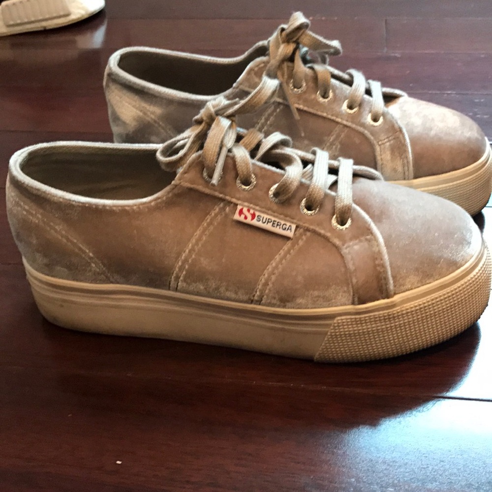 Velvet superga sneakers!